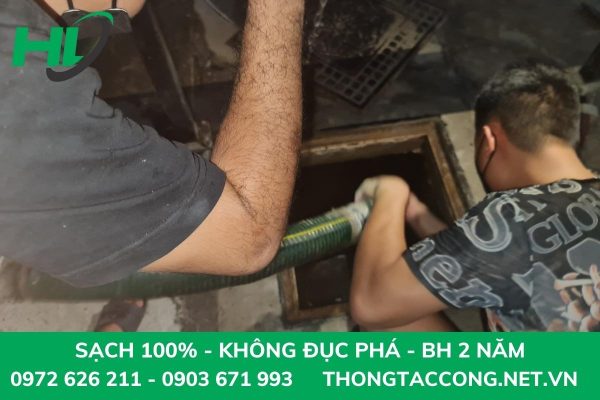 Hút bể phốt chung cư tại Cầu Giấy