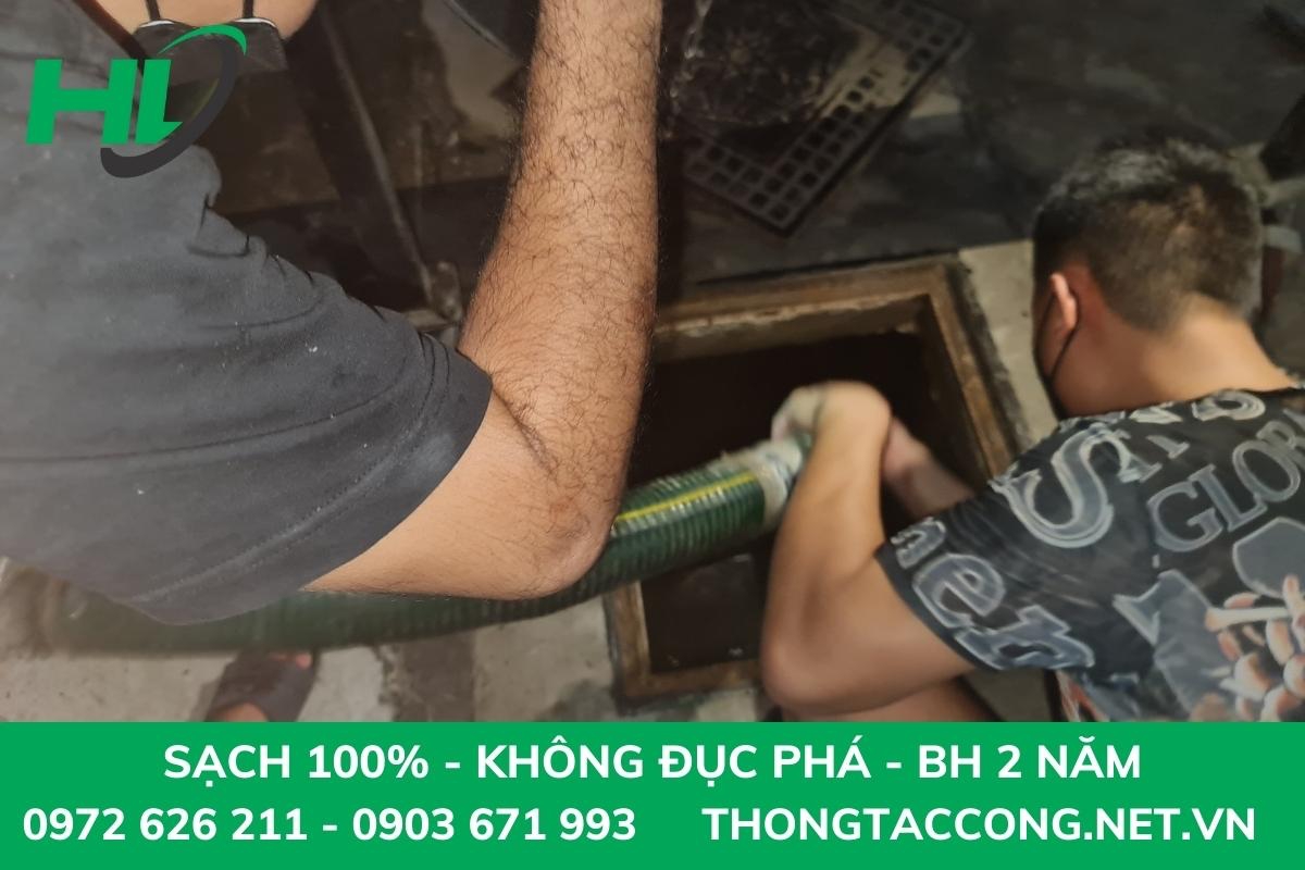 Hút bể phốt chung cư tại Cầu Giấy