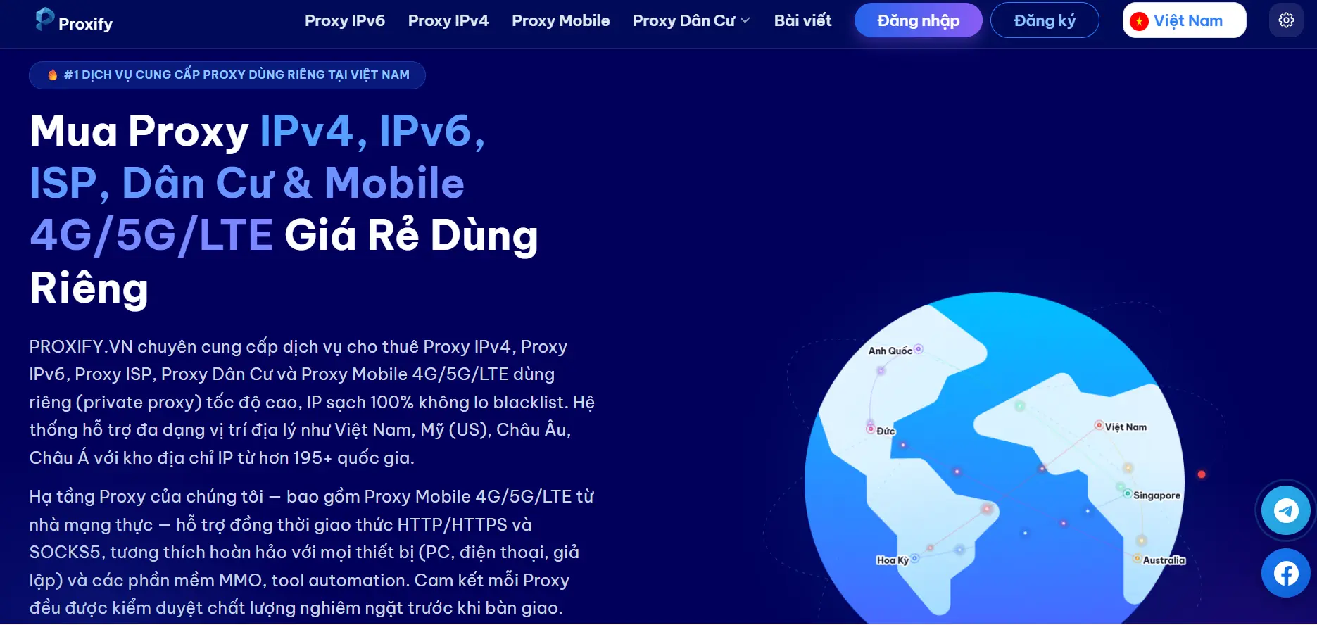 5 Dịch Vụ Proxy IPv4 Việt Nam Đáng Tham Khảo