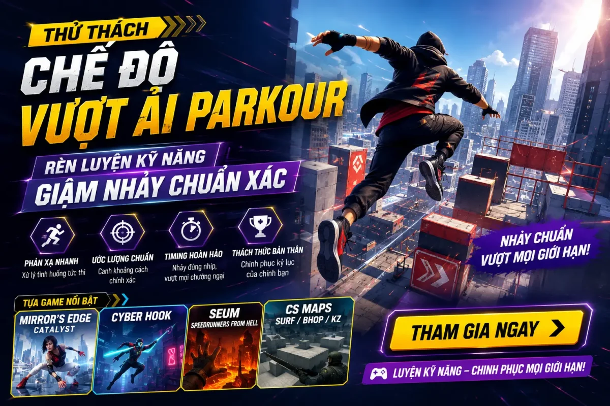 Top 5 game vượt ai Parkour cực hay và đáng chơi
