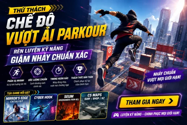 Top 5 game vượt ai Parkour cực hay và đáng chơi